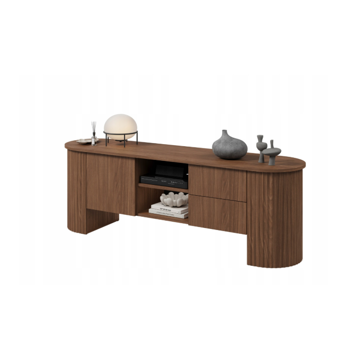 Meuble TV CAVO – 180 cm – Noyer Lincoln